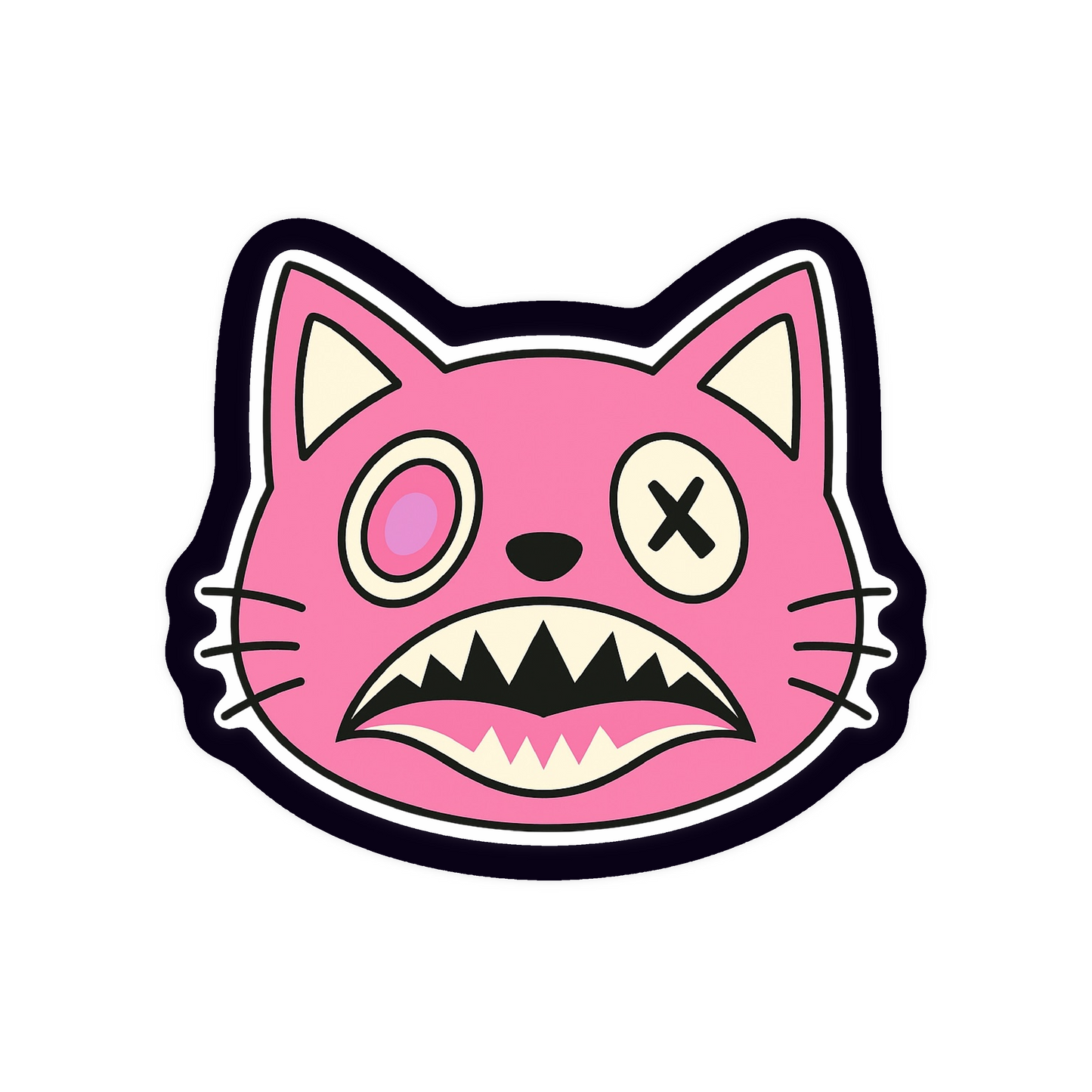 Bad Kitty Iron On Glitter Patch Pop Culture