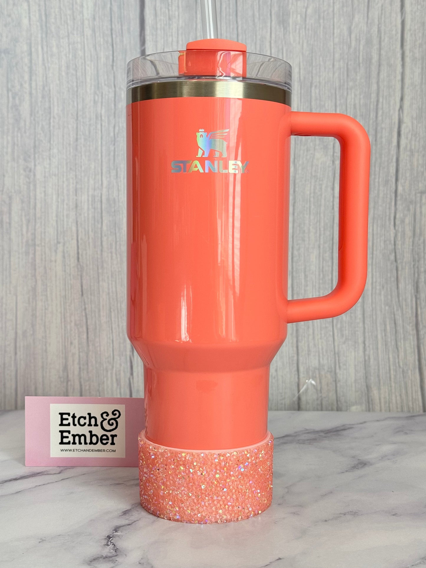 Pucker Peach Druzy BLING Tumbler Boot