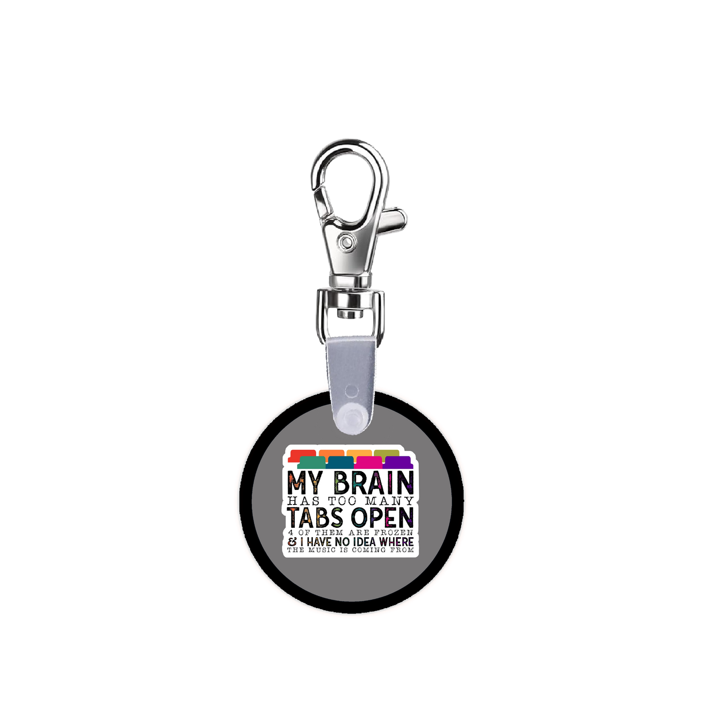 My Brain Has Too Many Tabs Open Smart CodeClip Keychain