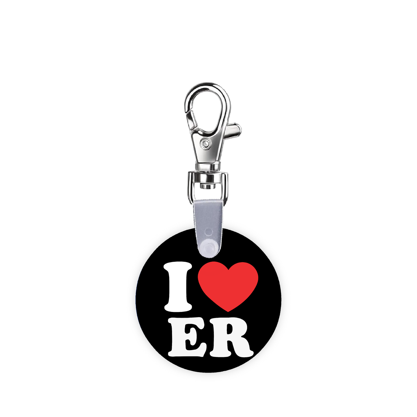 I Heart ER Smart CodeClip Keychain