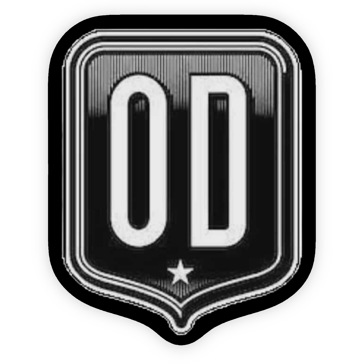 Route OD Custom Iron On Glitter Patch Pop Culture