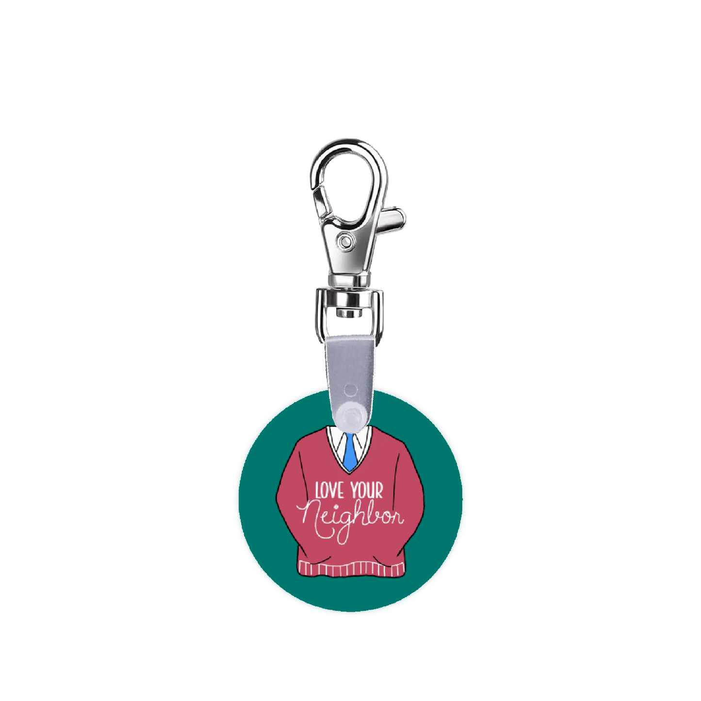 Mrs Roger’s Love Your Neighbor Smart CodeClip Keychain