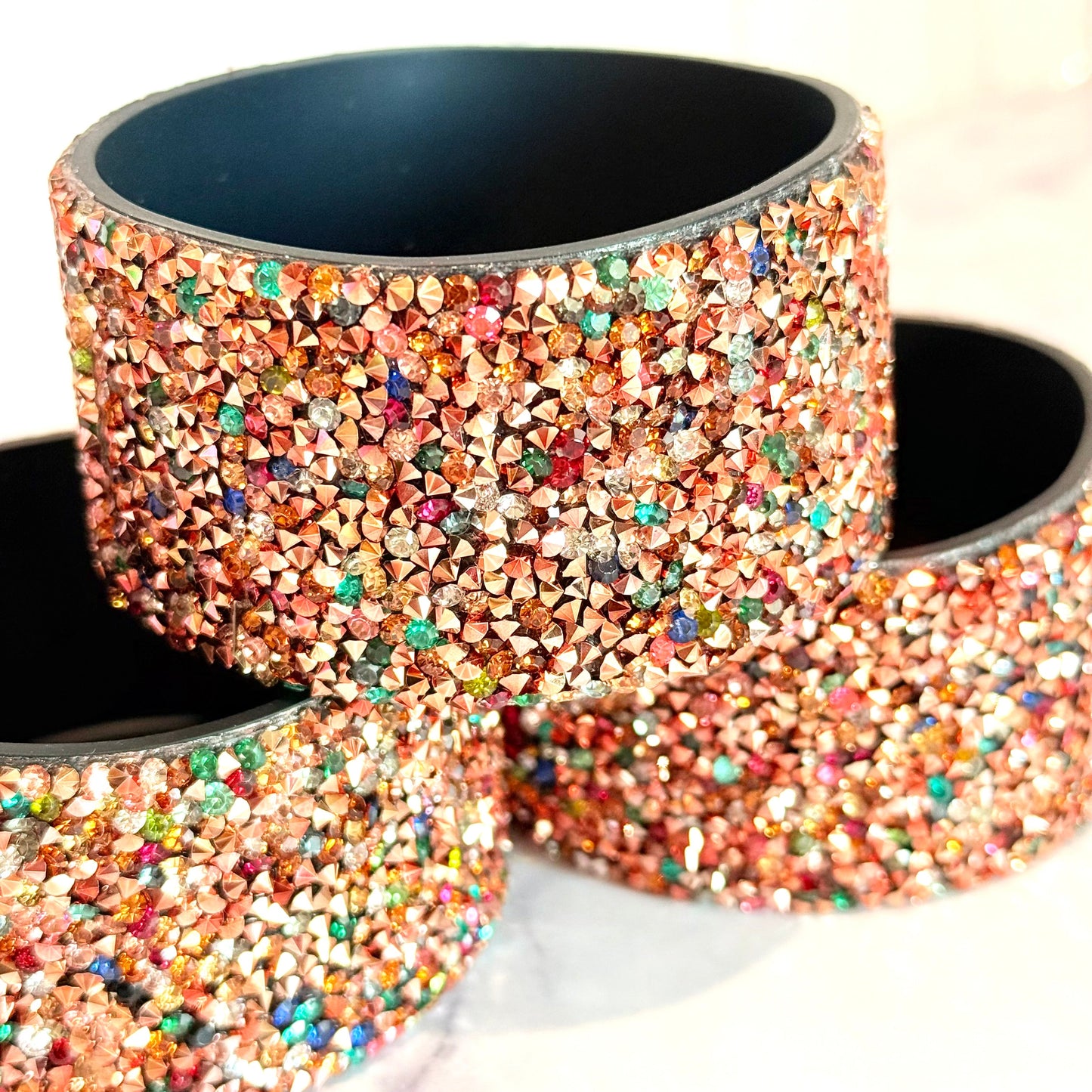 Rose Gold Rainbow Druzy BLING Tumbler Boot