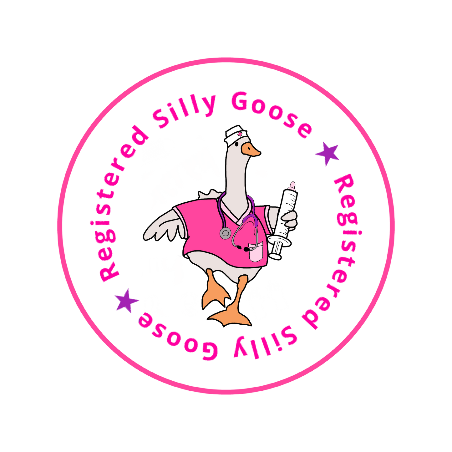 Registered Silly Goose Smart Codeclip Button