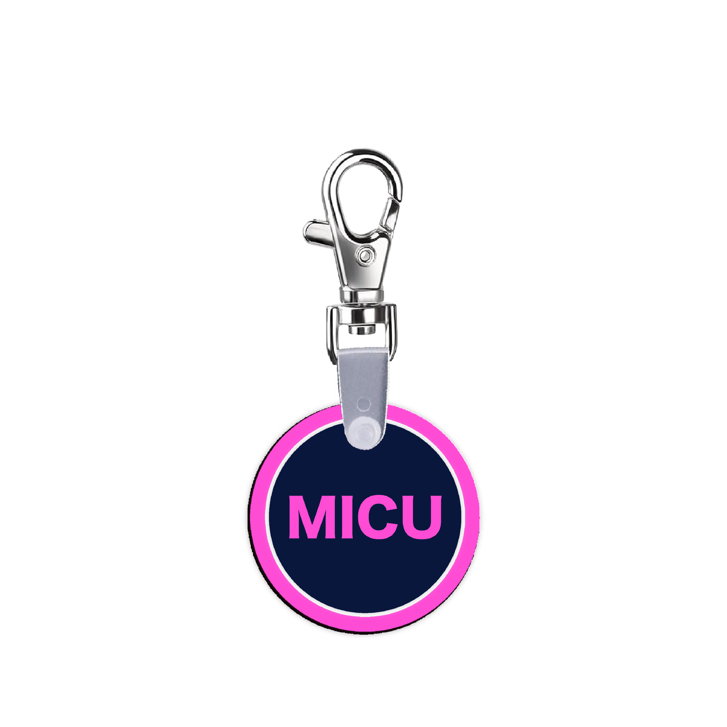 Pink MICU Smart CodeClip Keychain