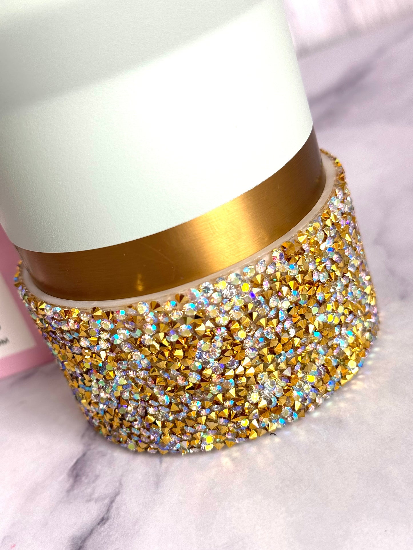 Ice Gold Druzy BLING Tumbler Boot
