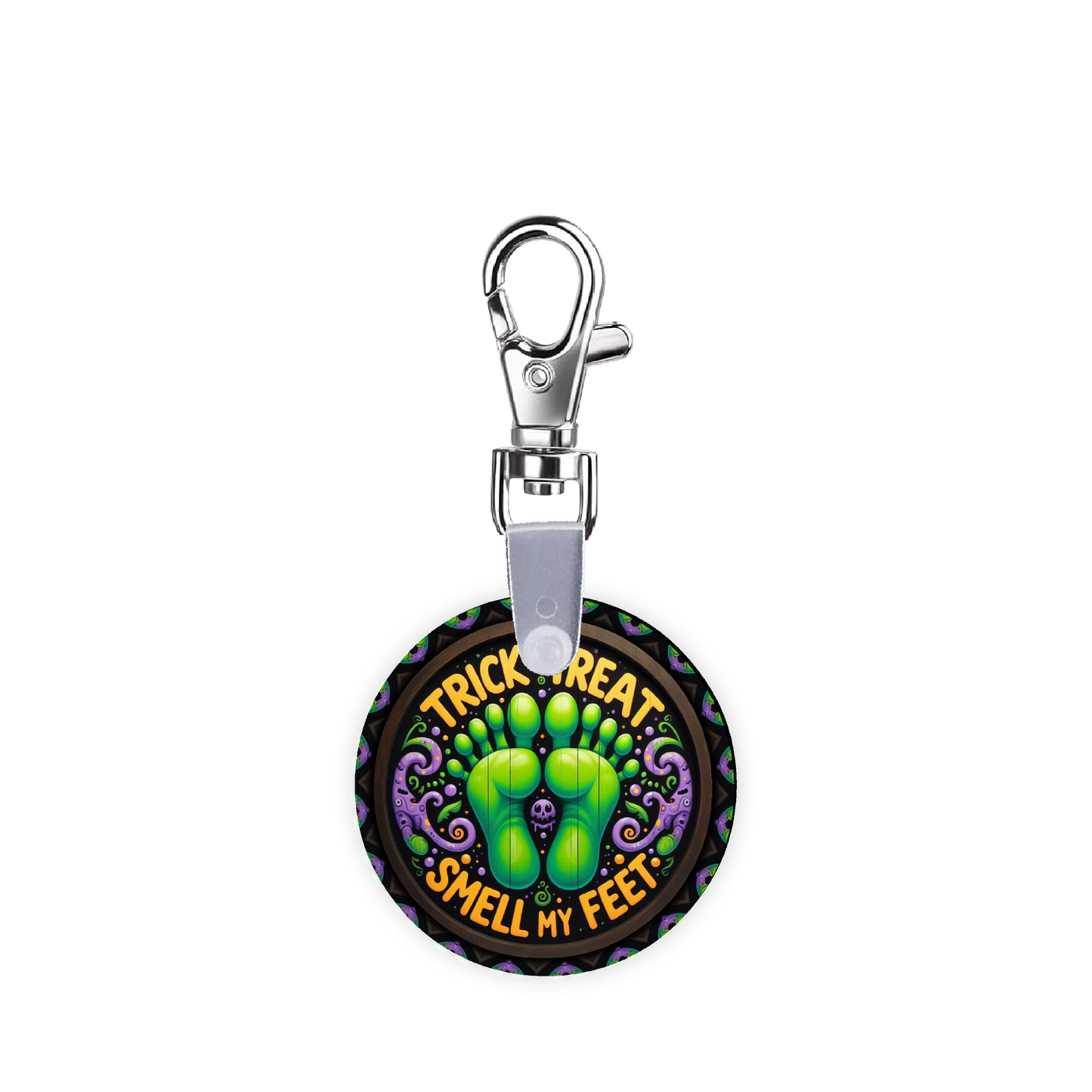 Trick Or Treat, Smell My Feet Smart CodeClip Keychain