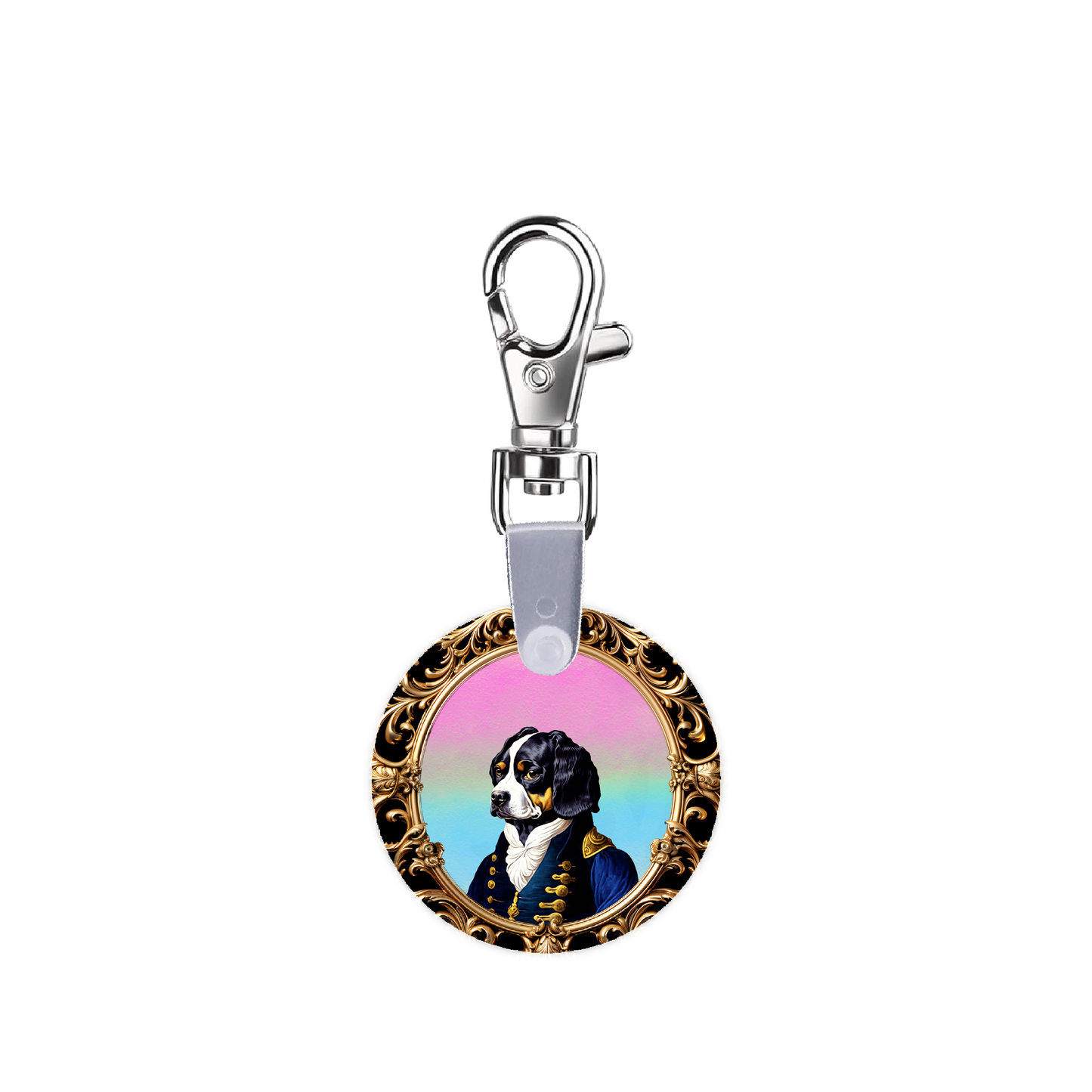 Sir Spaniel Smart CodeClip Keychain