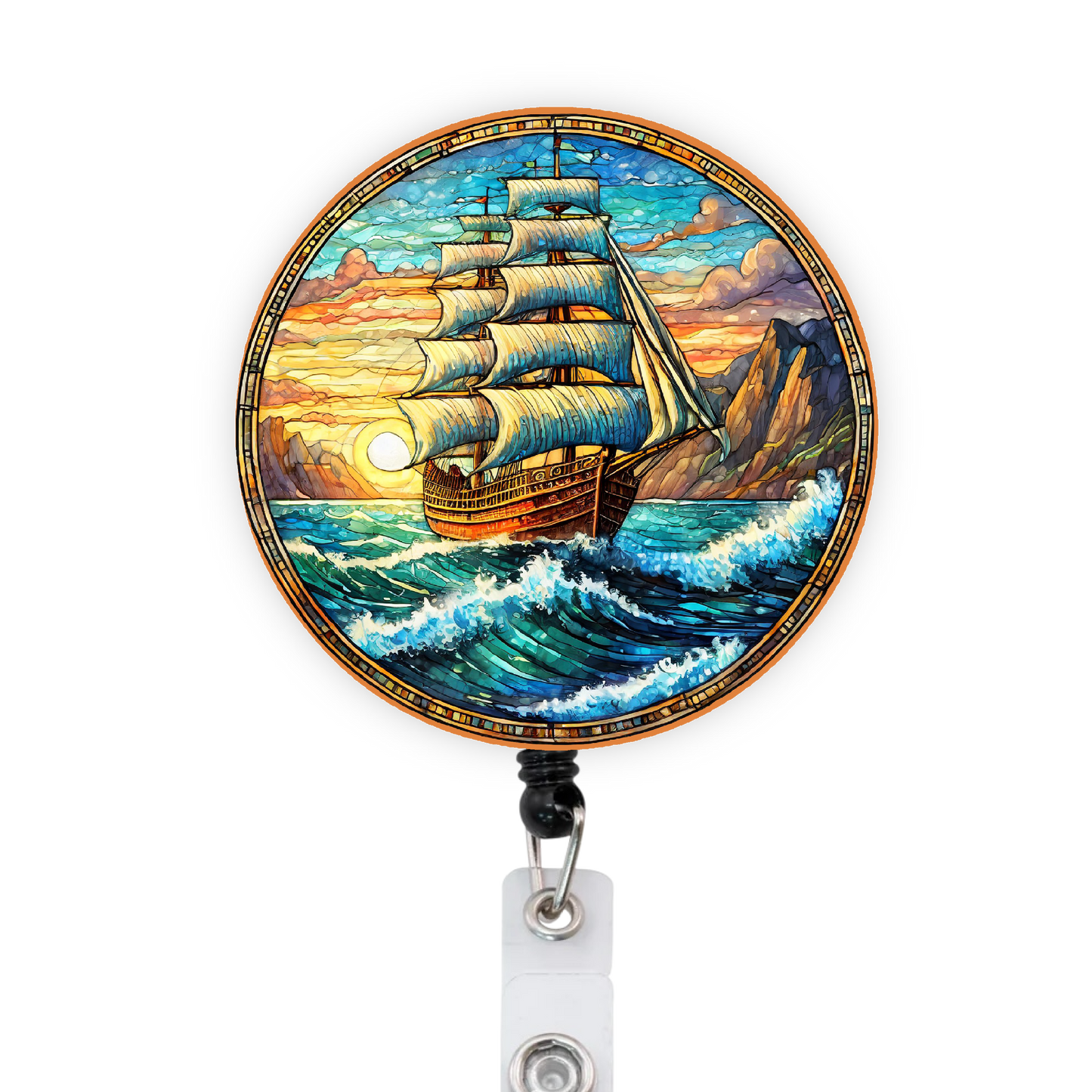 Old Ship Attached Badge Reel