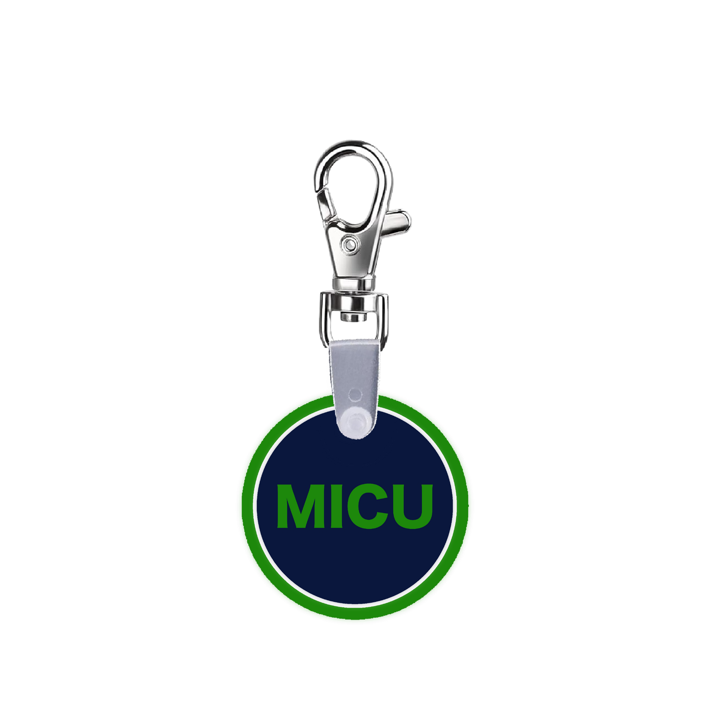Green MICU Smart CodeClip Keychain