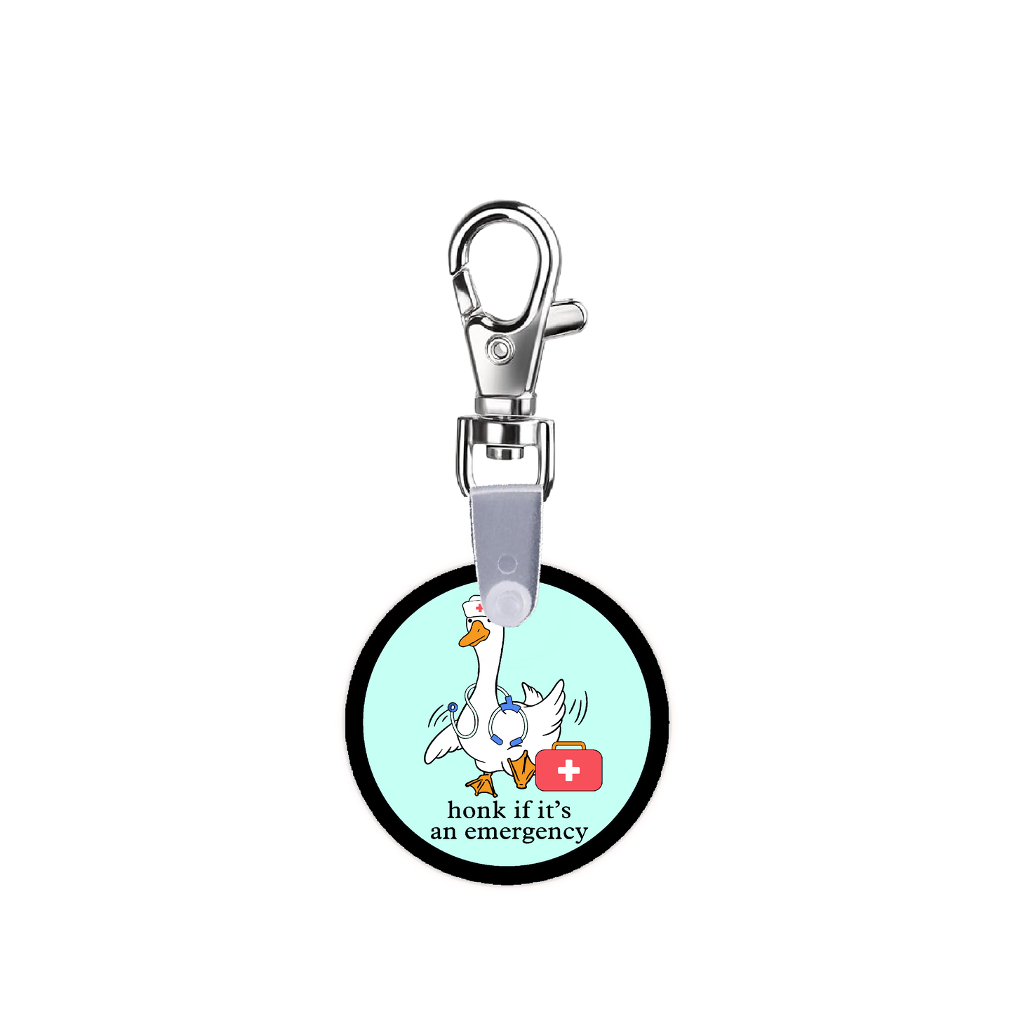 Silly Goose Honk If It’s An Emergency Smart CodeClip Keychain