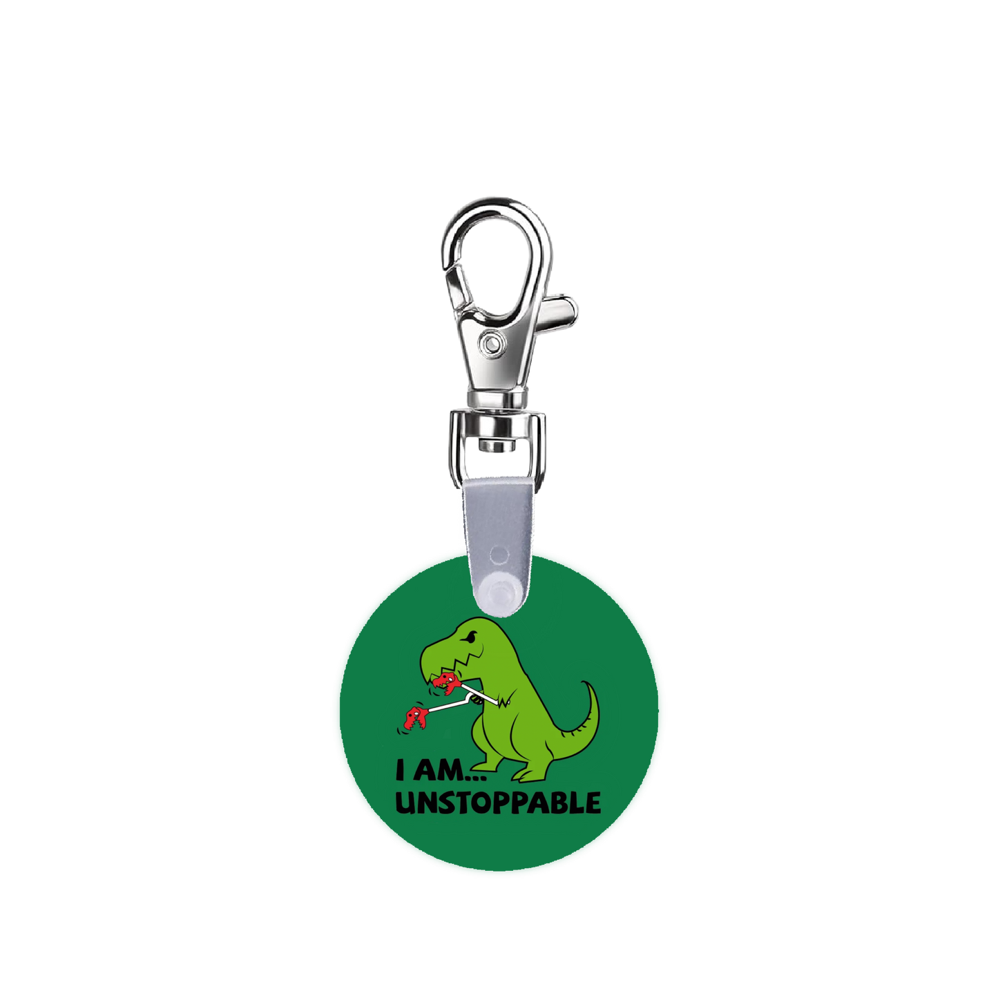 I Am Unstoppable T Rex Smart CodeClip Keychain