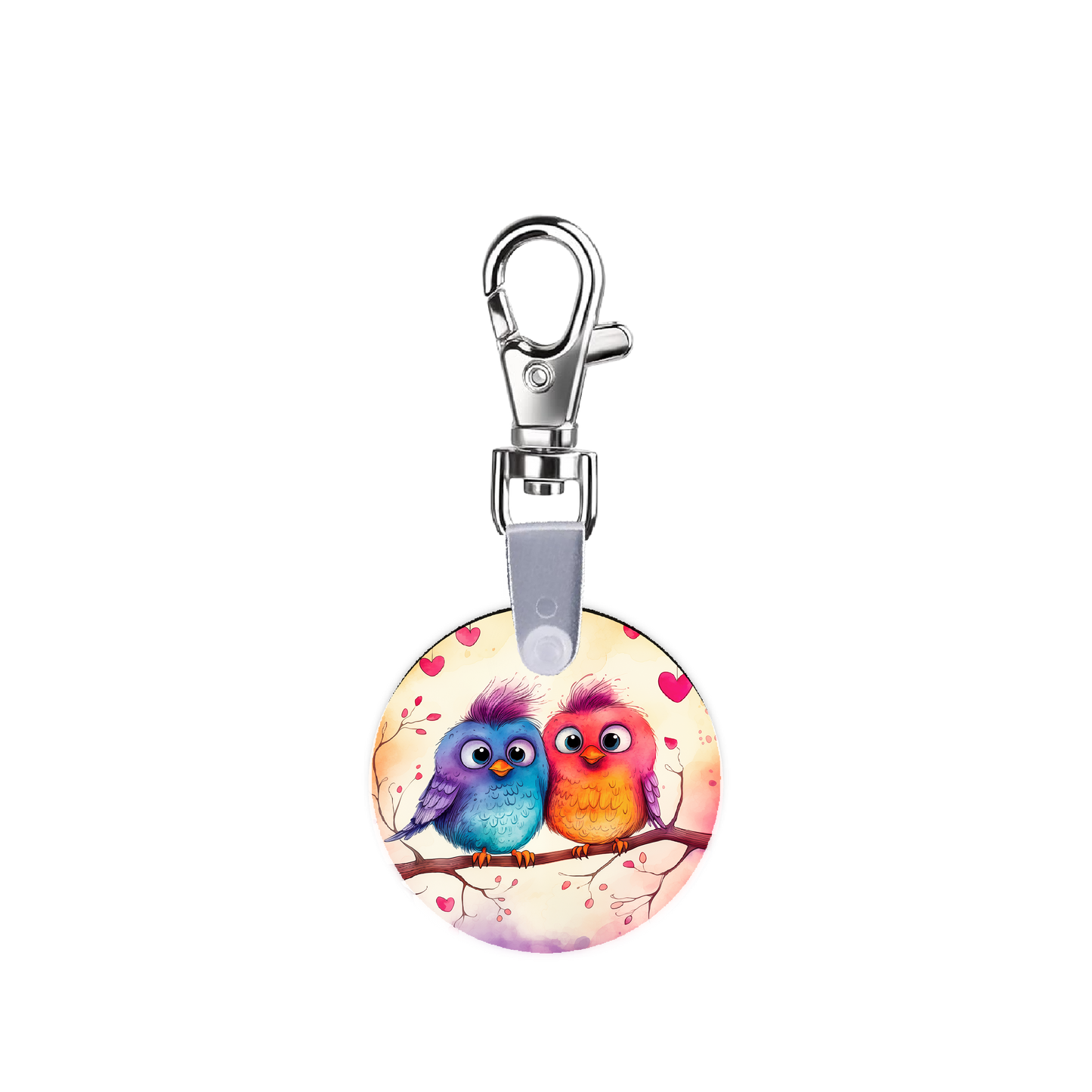 Love Birds Smart CodeClip Keychain