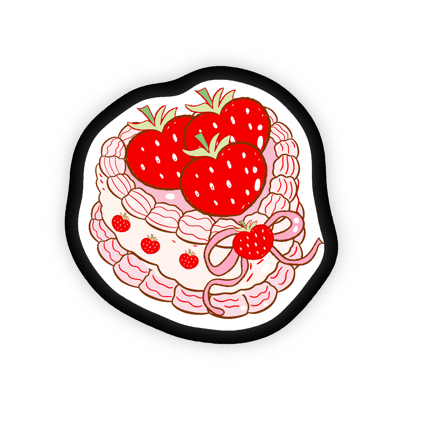 Strawberry Cake Coquette GlamClip