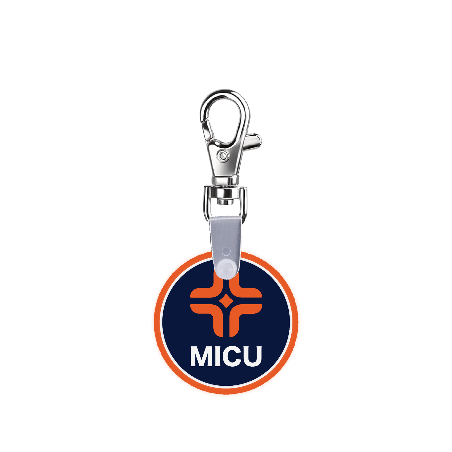 Orange MICU Smart CodeClip Keychain