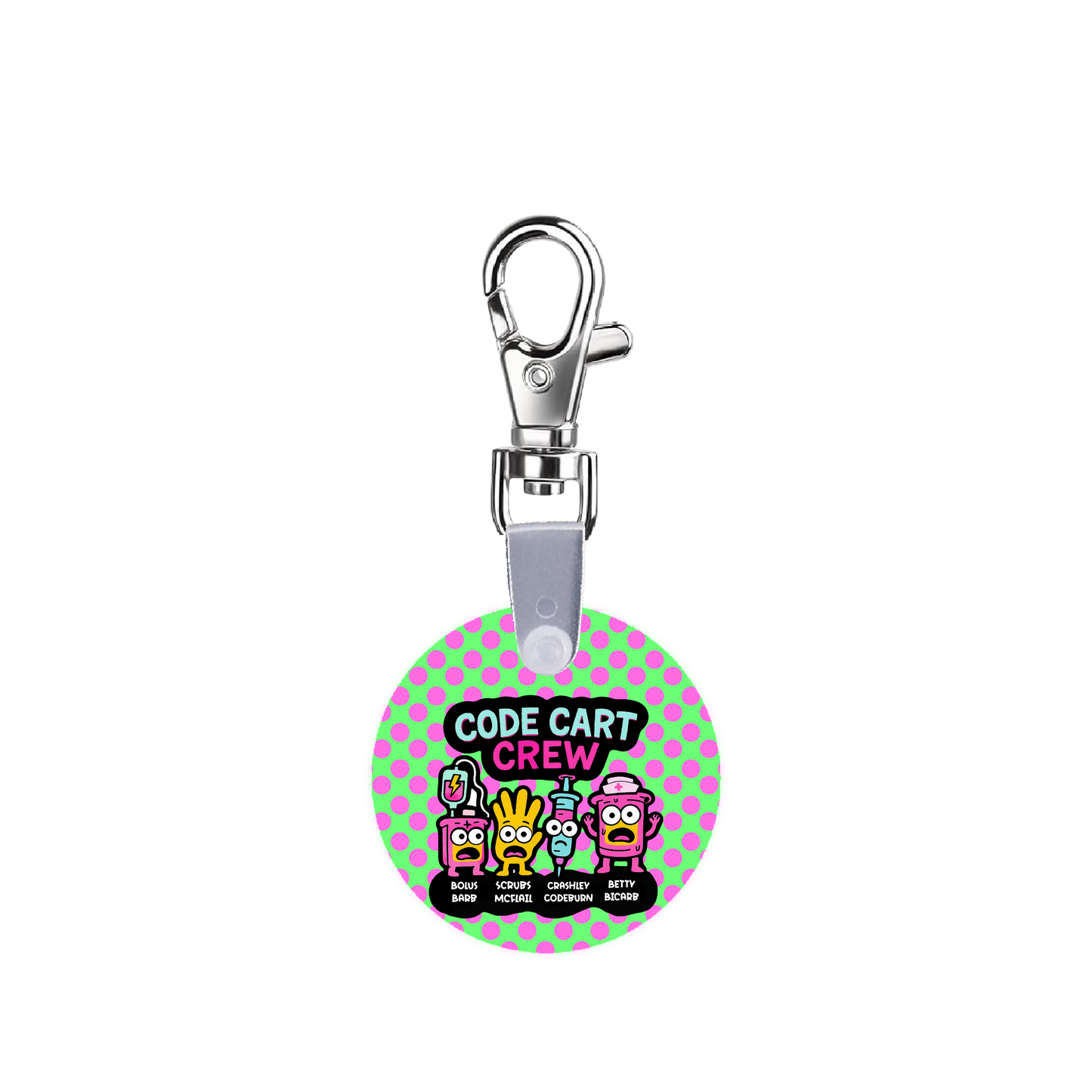 Code Cart Crew Smart CodeClip Keychain