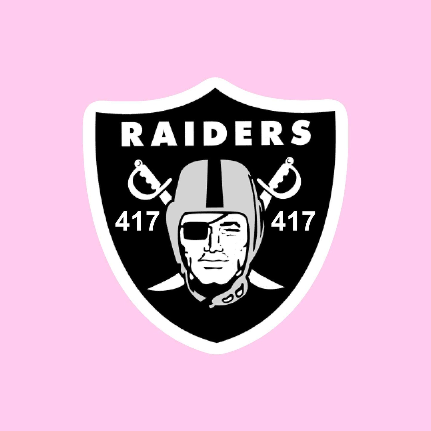 Raiders 417 Logo Car Decal