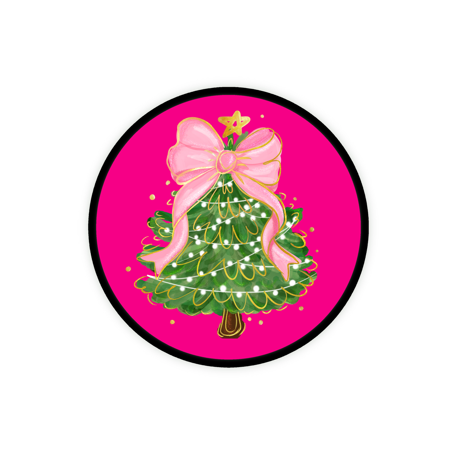 Pink Christmas GlamClip