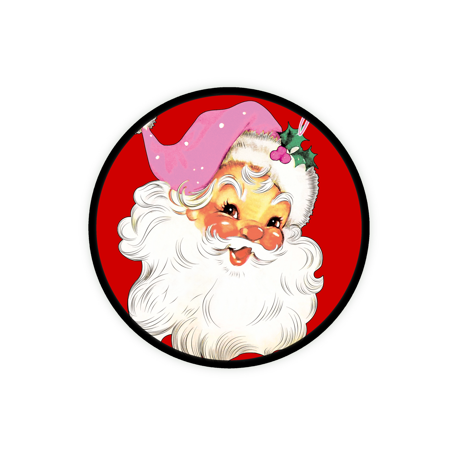 Pink Santa Christmas GlamClip