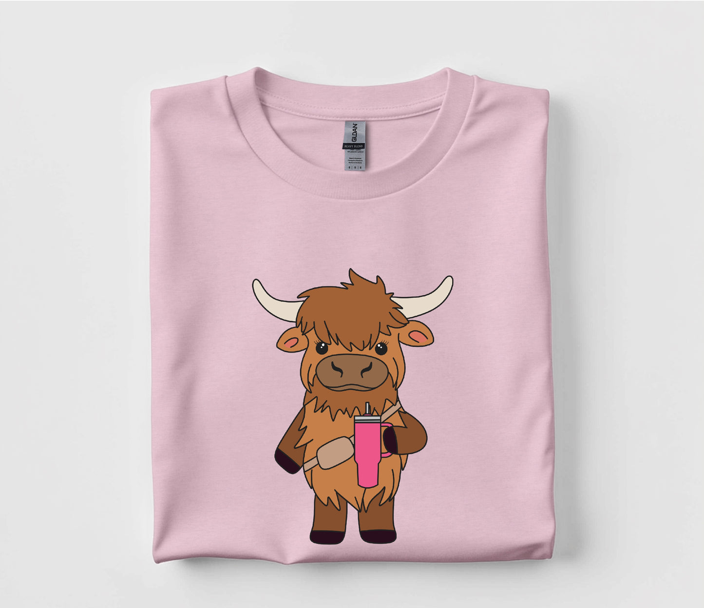 Bougie Highland Cow Heifer T Shirt