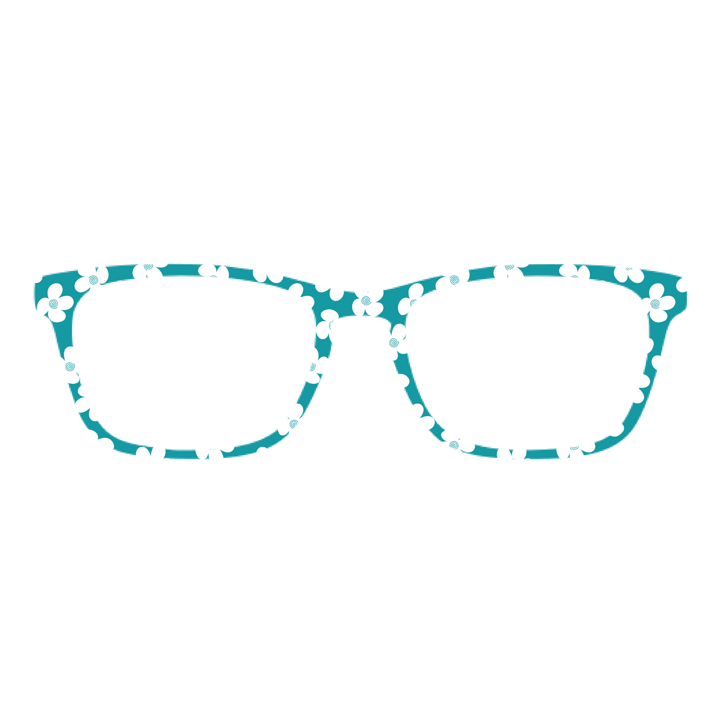 Teal Fleur Pair Eyewear Topper