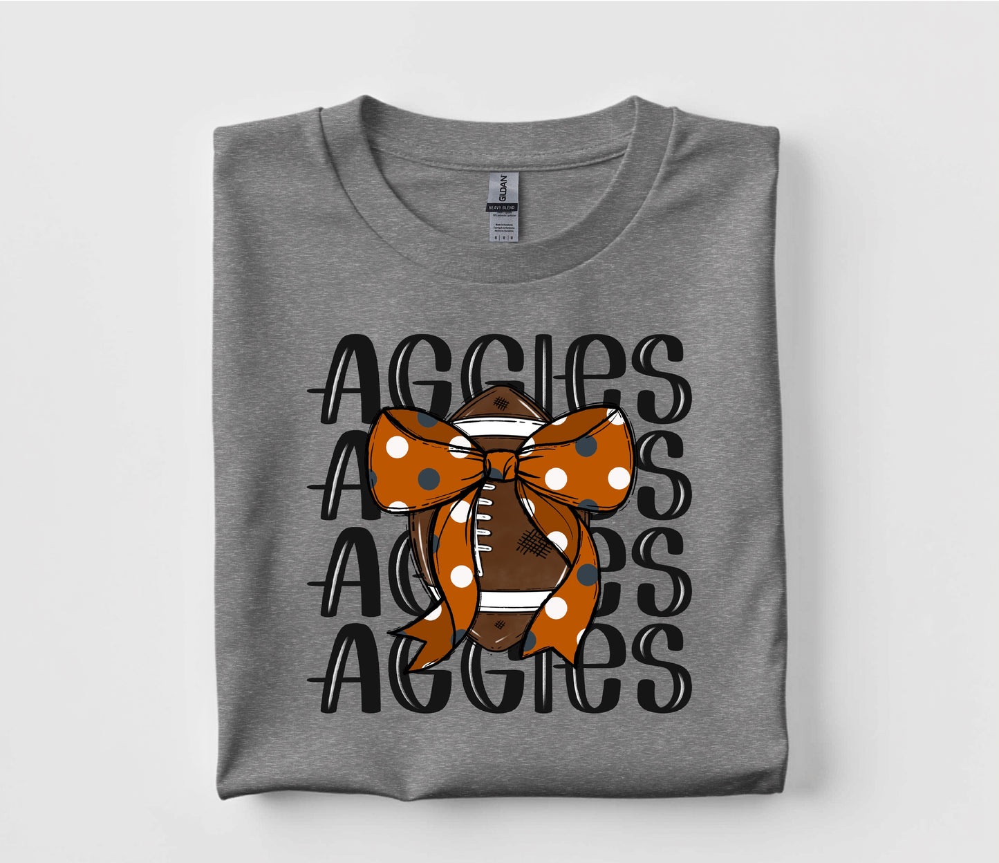 Aggies Coquette Football T Shirt