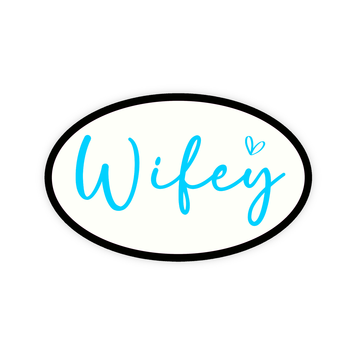 Wifey Iron On Glitter Pop Culture Patch