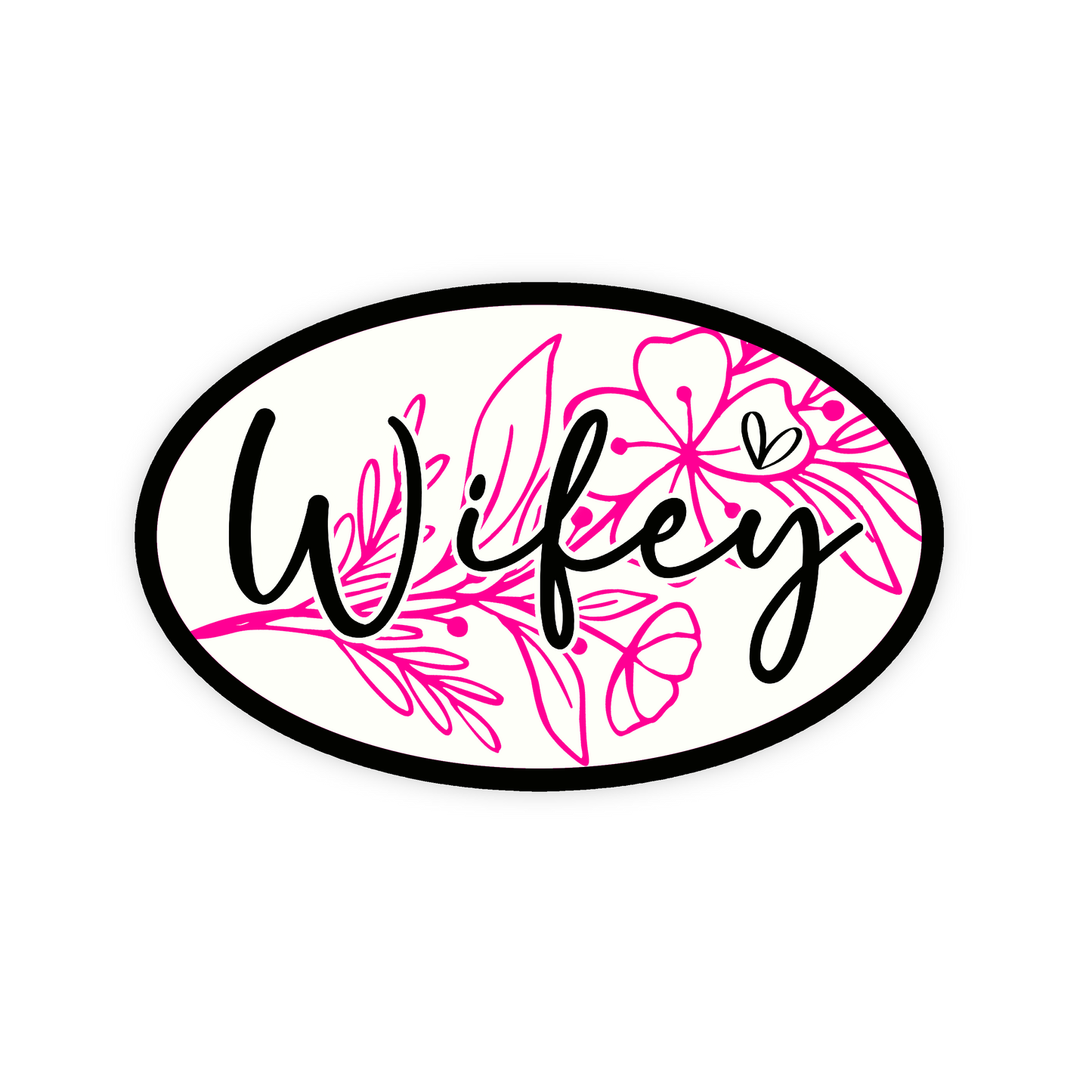 Wifey Iron On Glitter Pop Culture Patch
