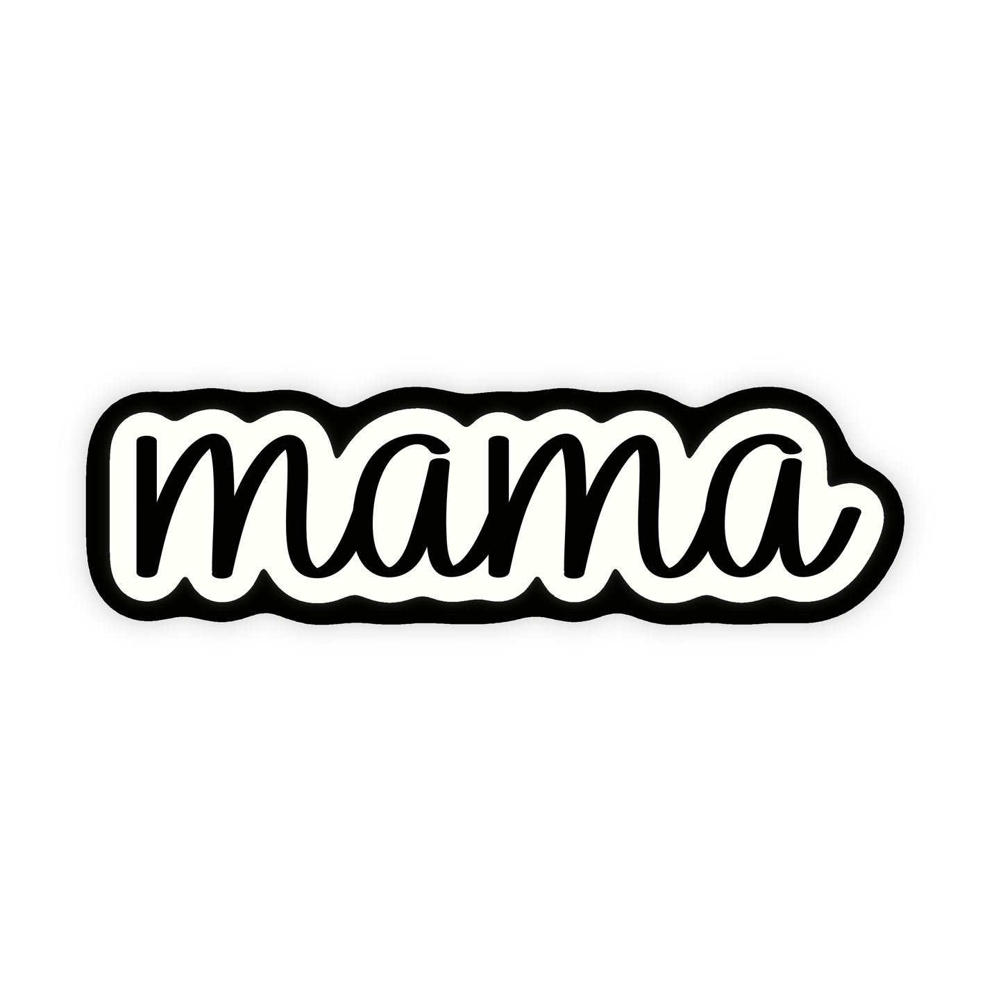 Mama Iron On Glitter Pop Culture Patch