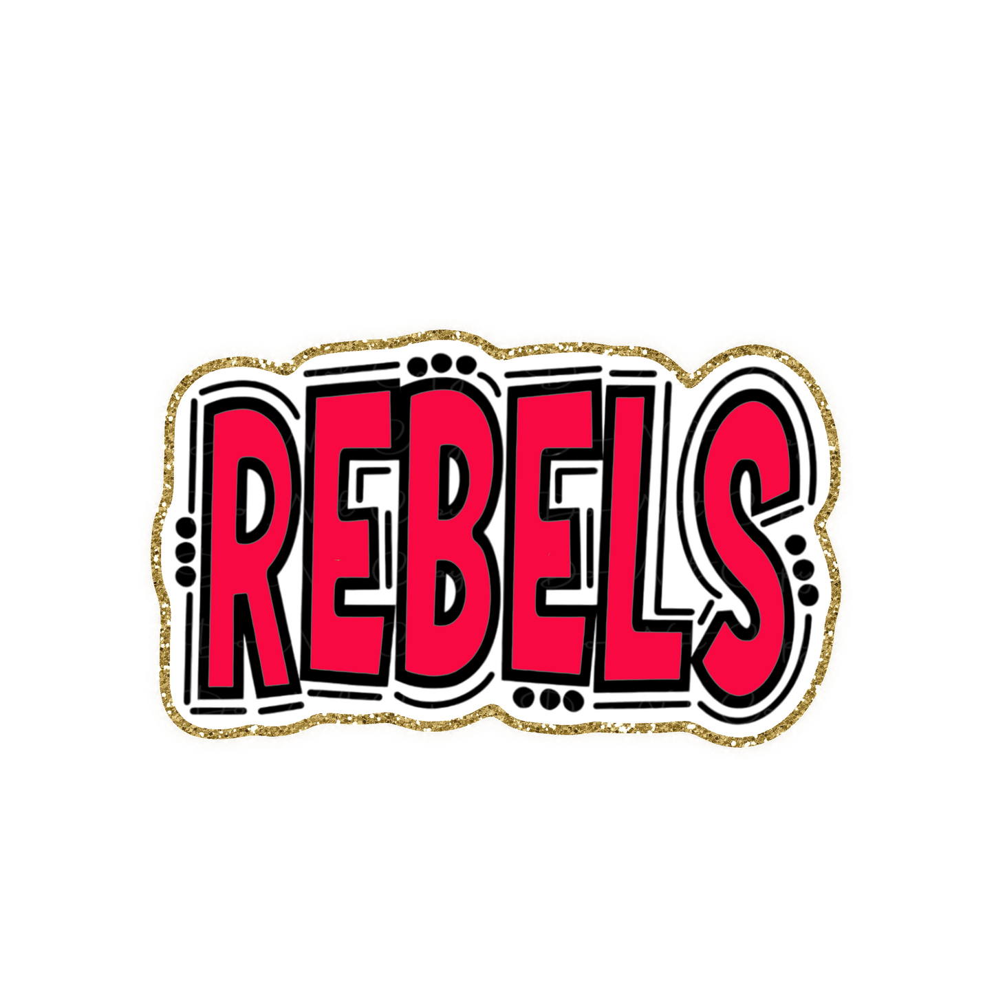 Ole Miss Football Iron On Glitter Sports Patch