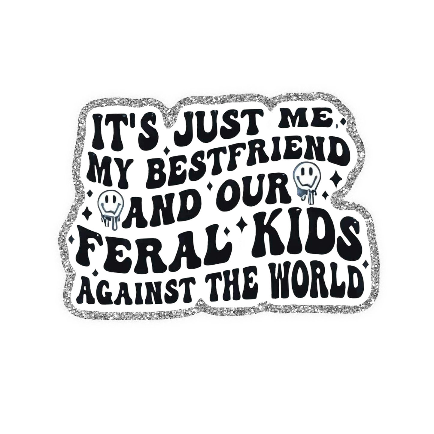 My Feral Kids Iron On Glitter Pop Culture Patch