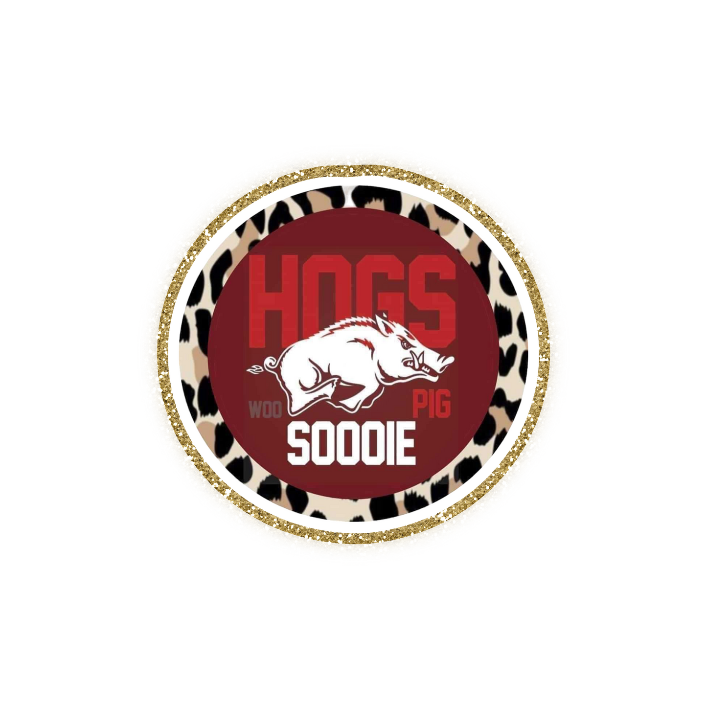 Arkansas Football Iron On Glitter Sports Patch
