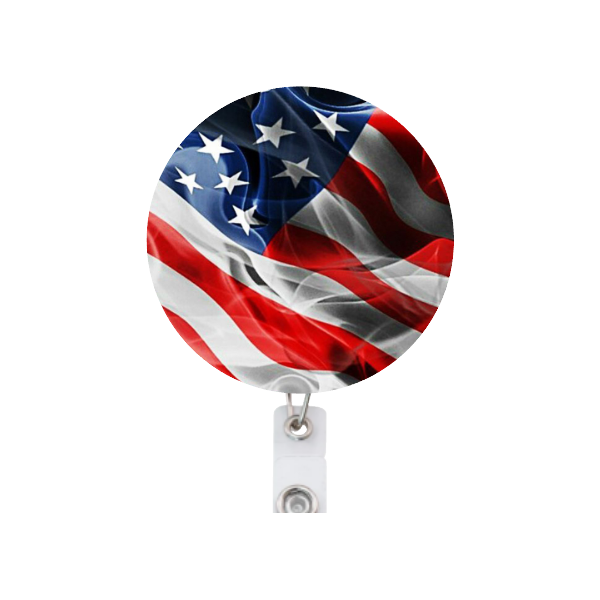 US Veteran Military Patriotic Badge Reel