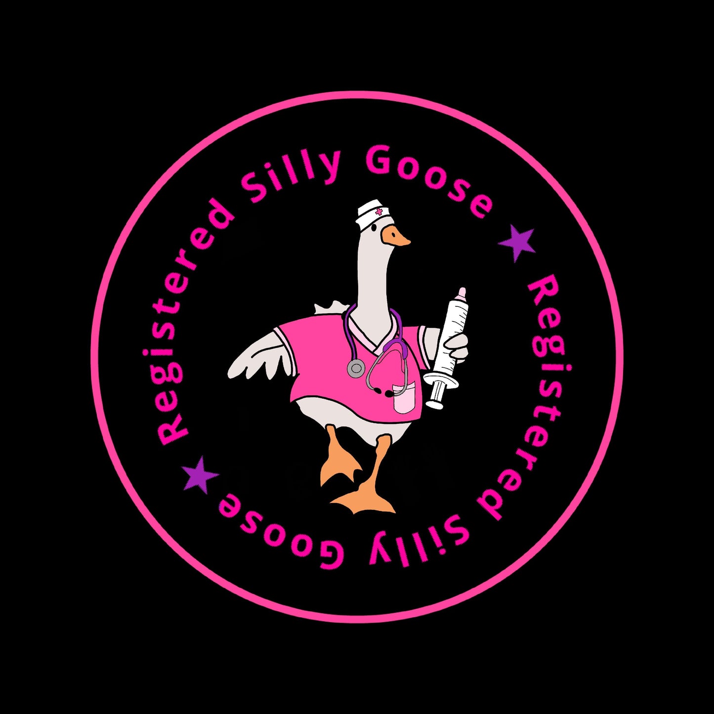Registered Silly Goose Badge Reel