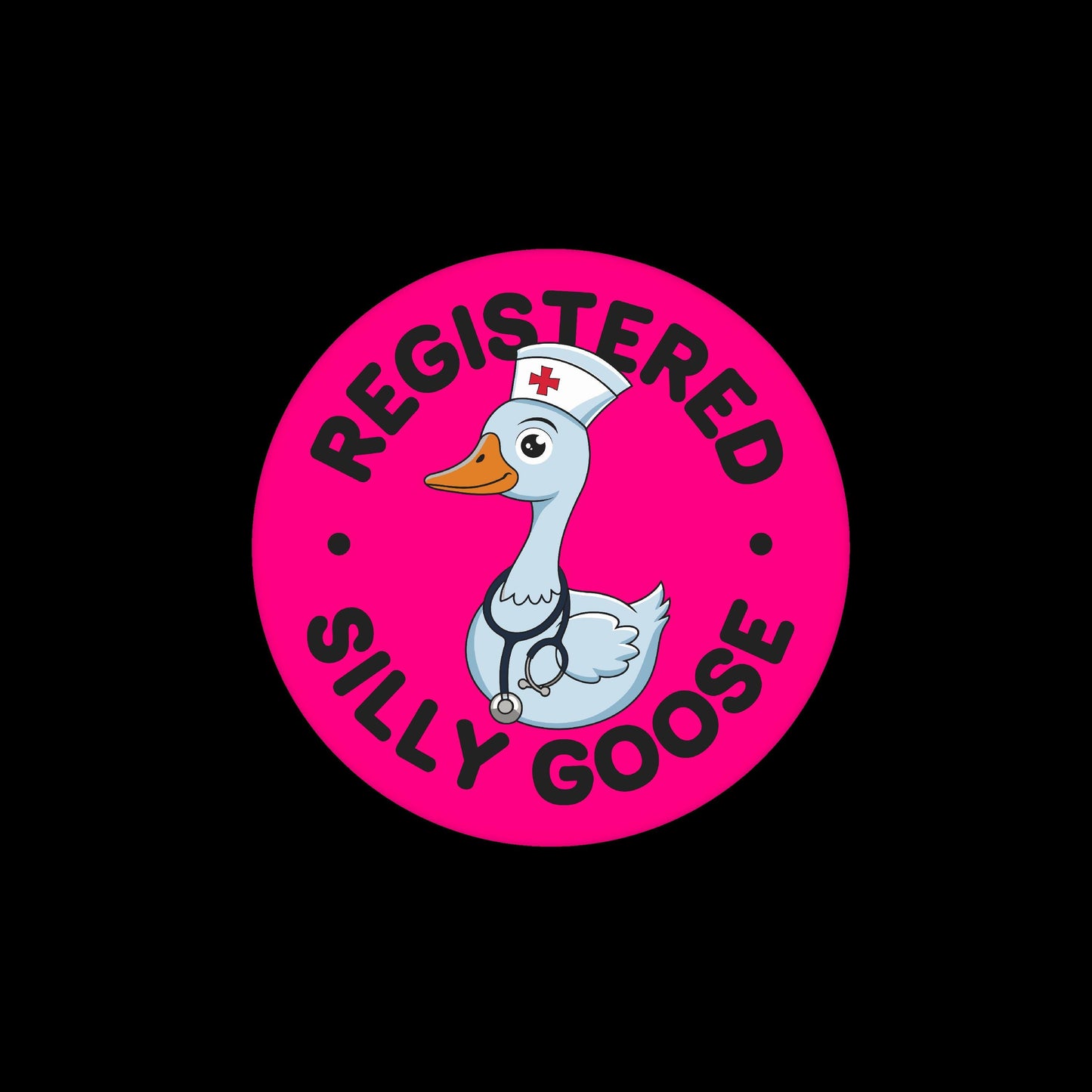 Registered Silly Goose Badge Reel