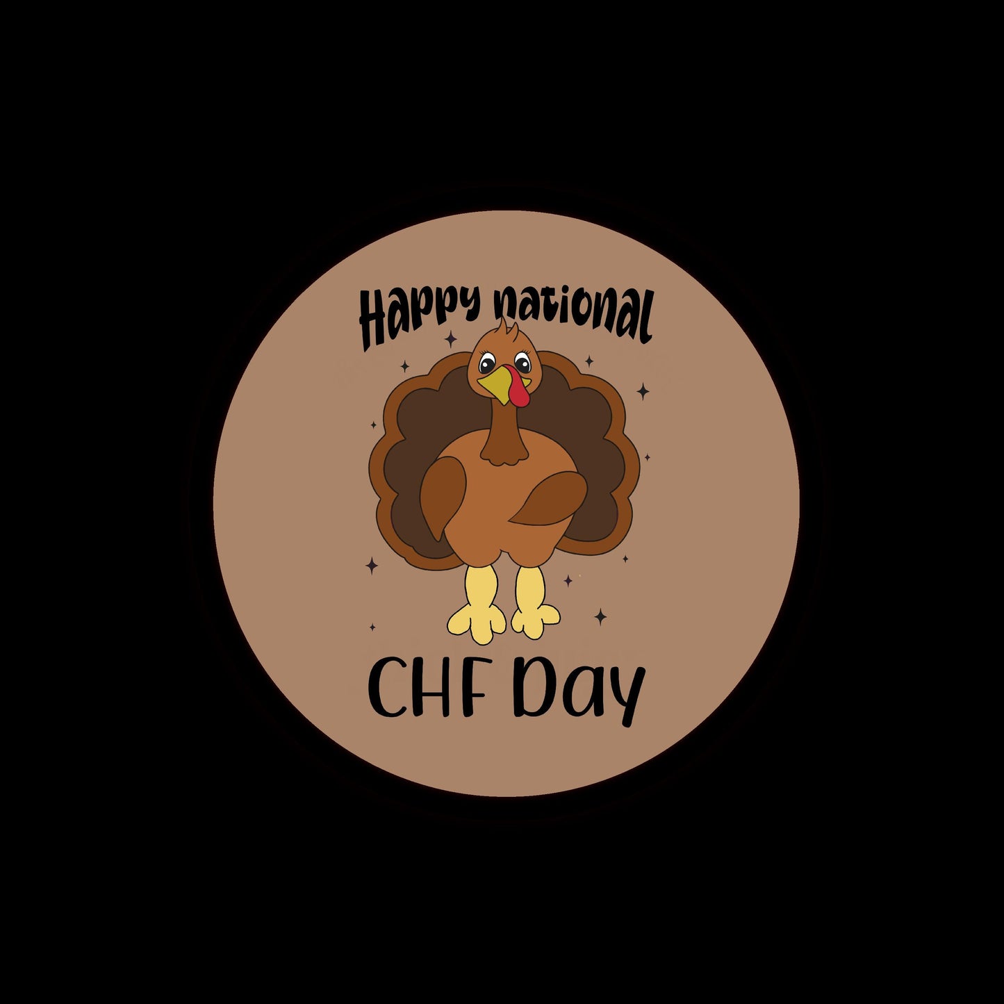 National CHF Day Swollen Turkey Badge Reel