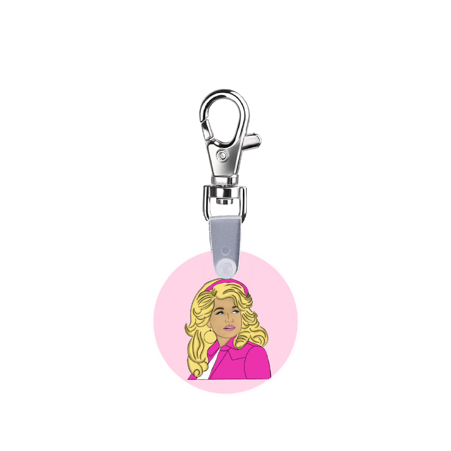 Pink Dolly Smart CodeClip Keychain