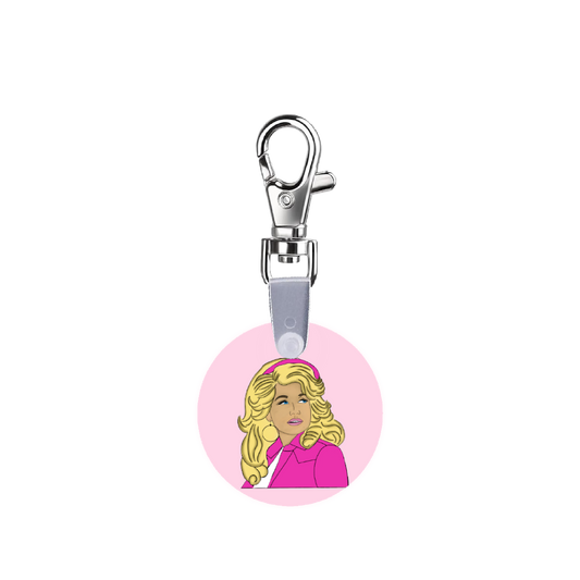 Pink Dolly Smart CodeClip Keychain