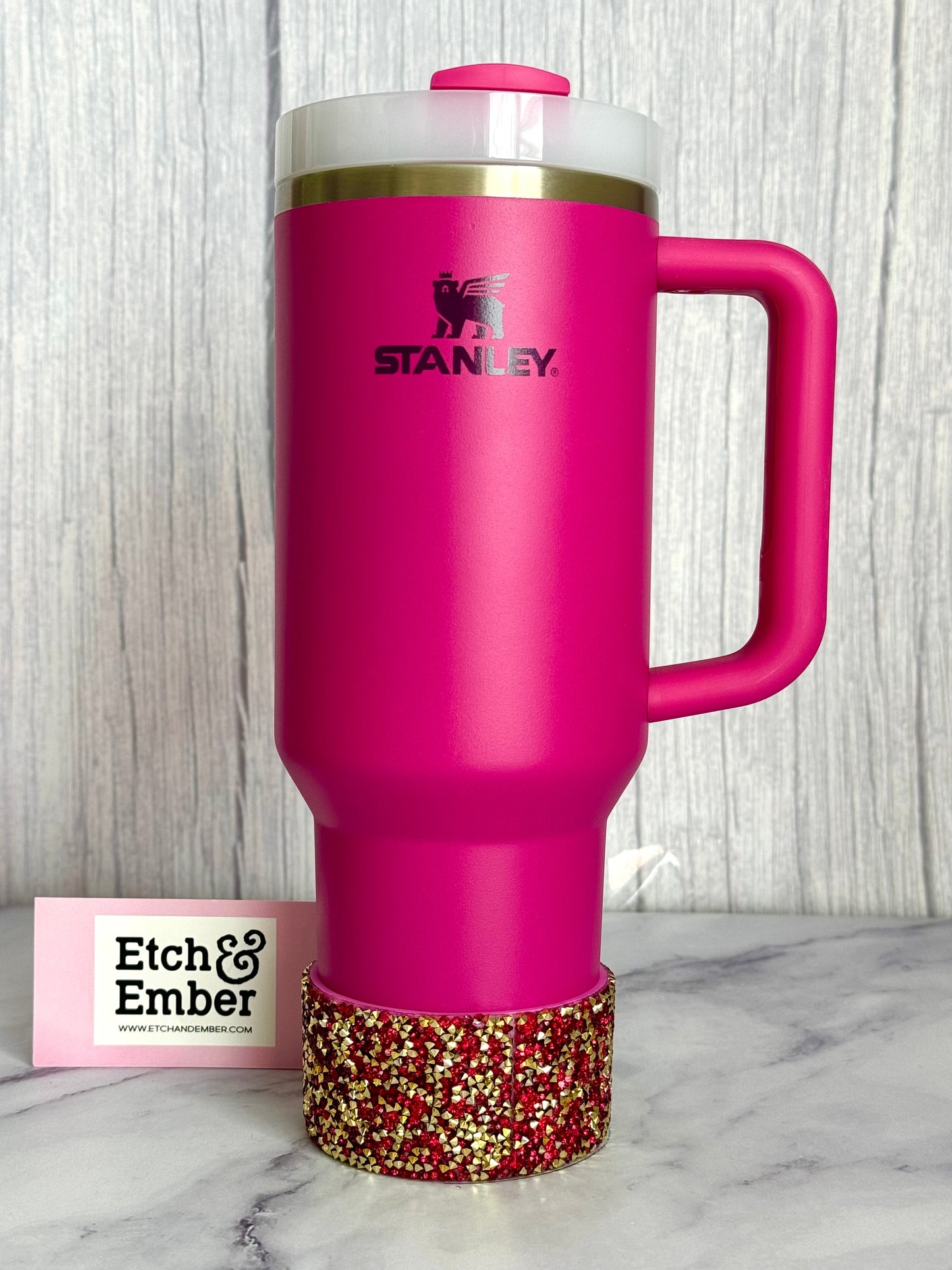 Berry Gold Druzy BLING Tumbler Boot