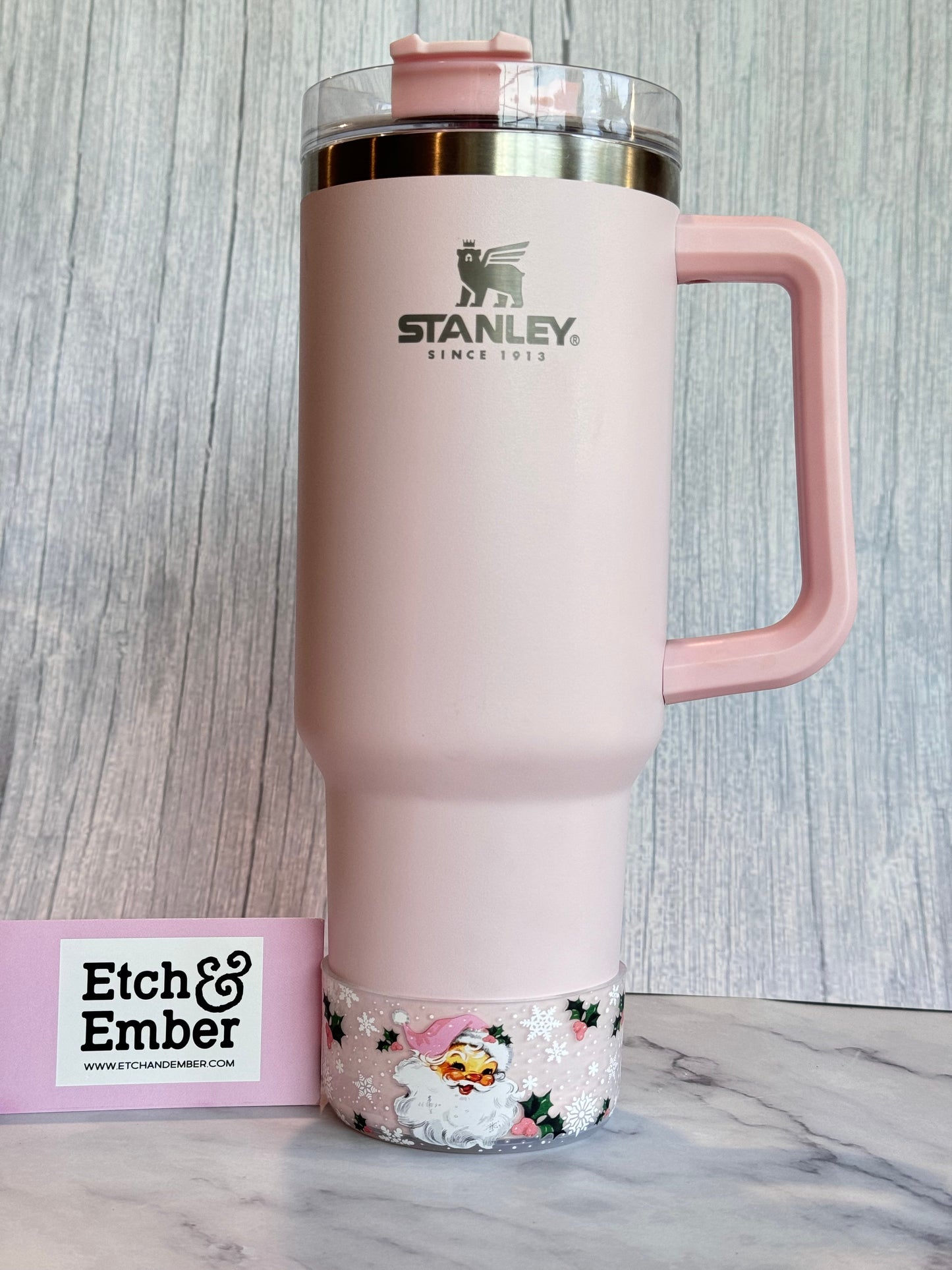 PINK VINTAGE Santa Tumbler Boot
