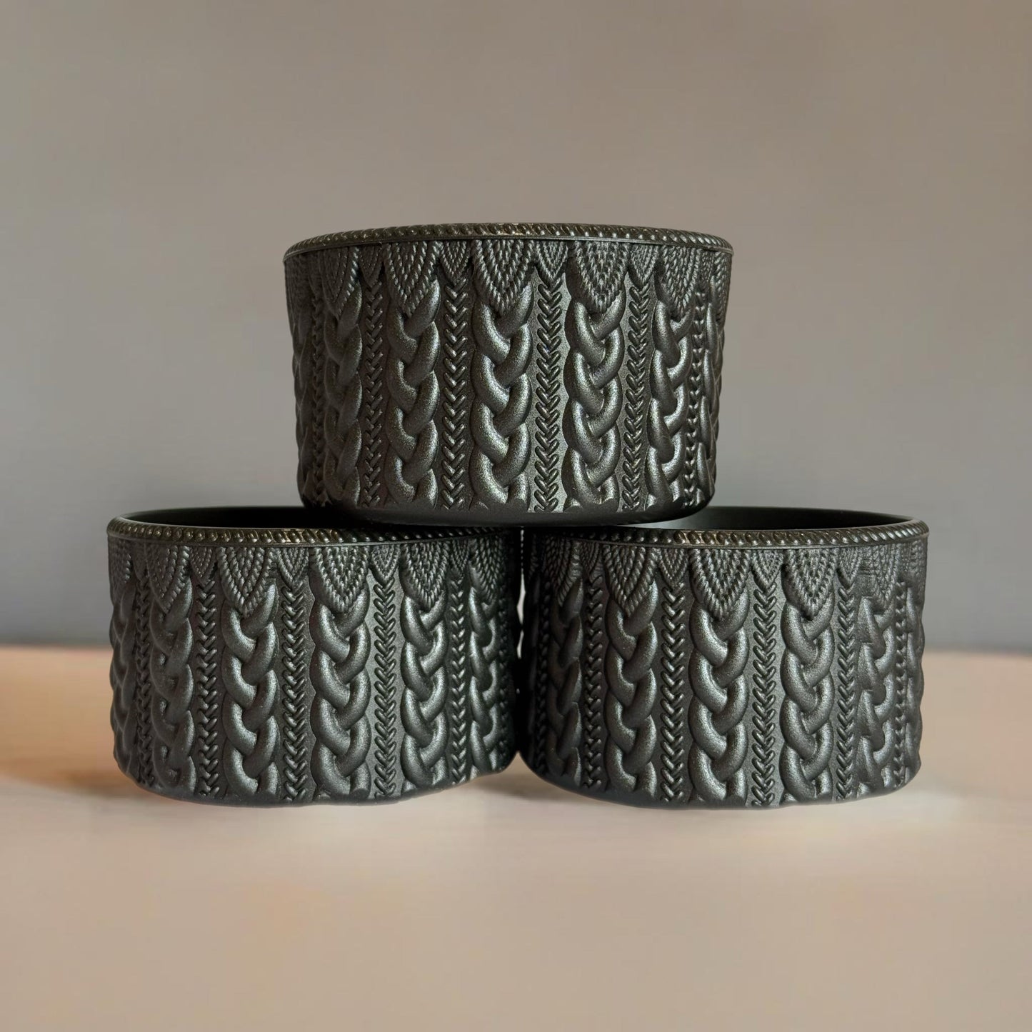 Onyx Shimmer Metallic Macrame Tumbler Boot