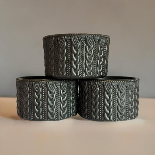 Onyx Shimmer Metallic Macrame Tumbler Boot