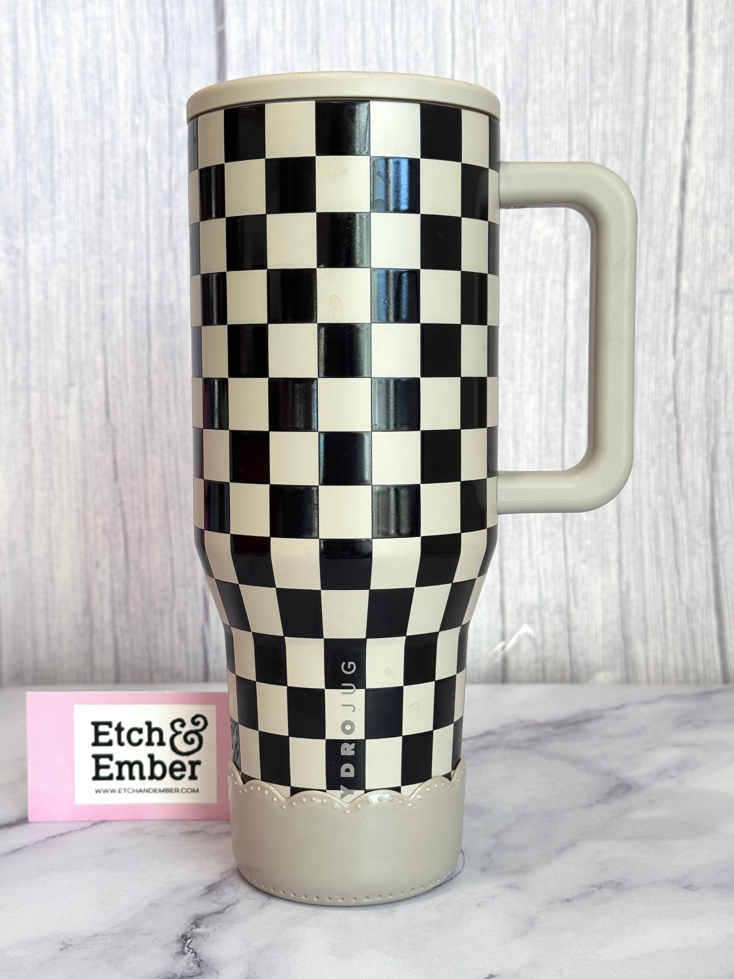 Taupe Shimmer Scallop Tumbler Boot