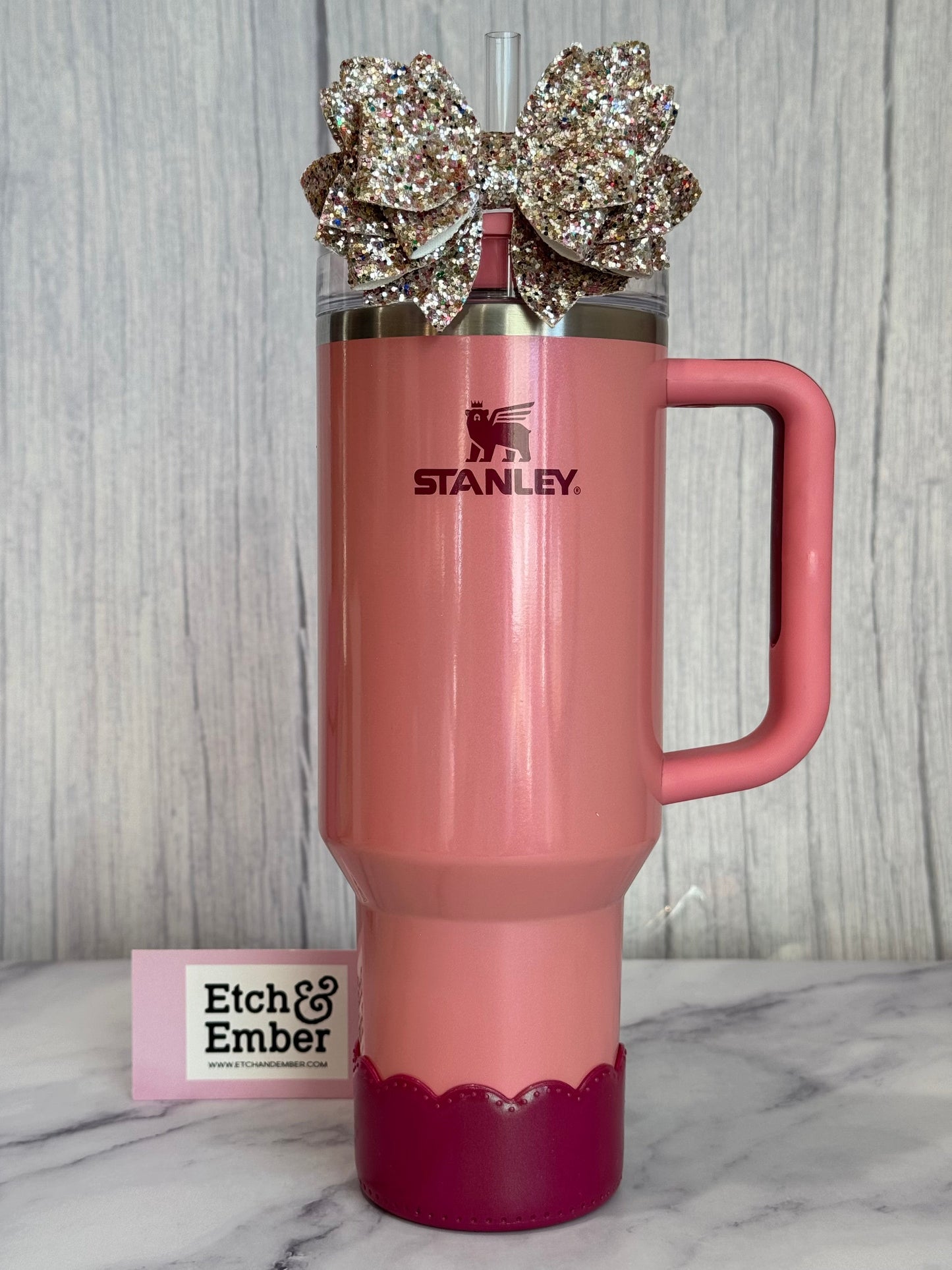 Winterberry Shimmer Scallop Tumbler Boot