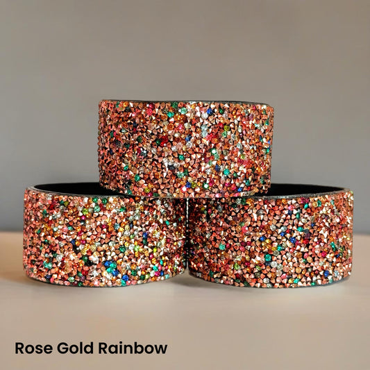 Rose Gold Rainbow Druzy BLING Tumbler Boot