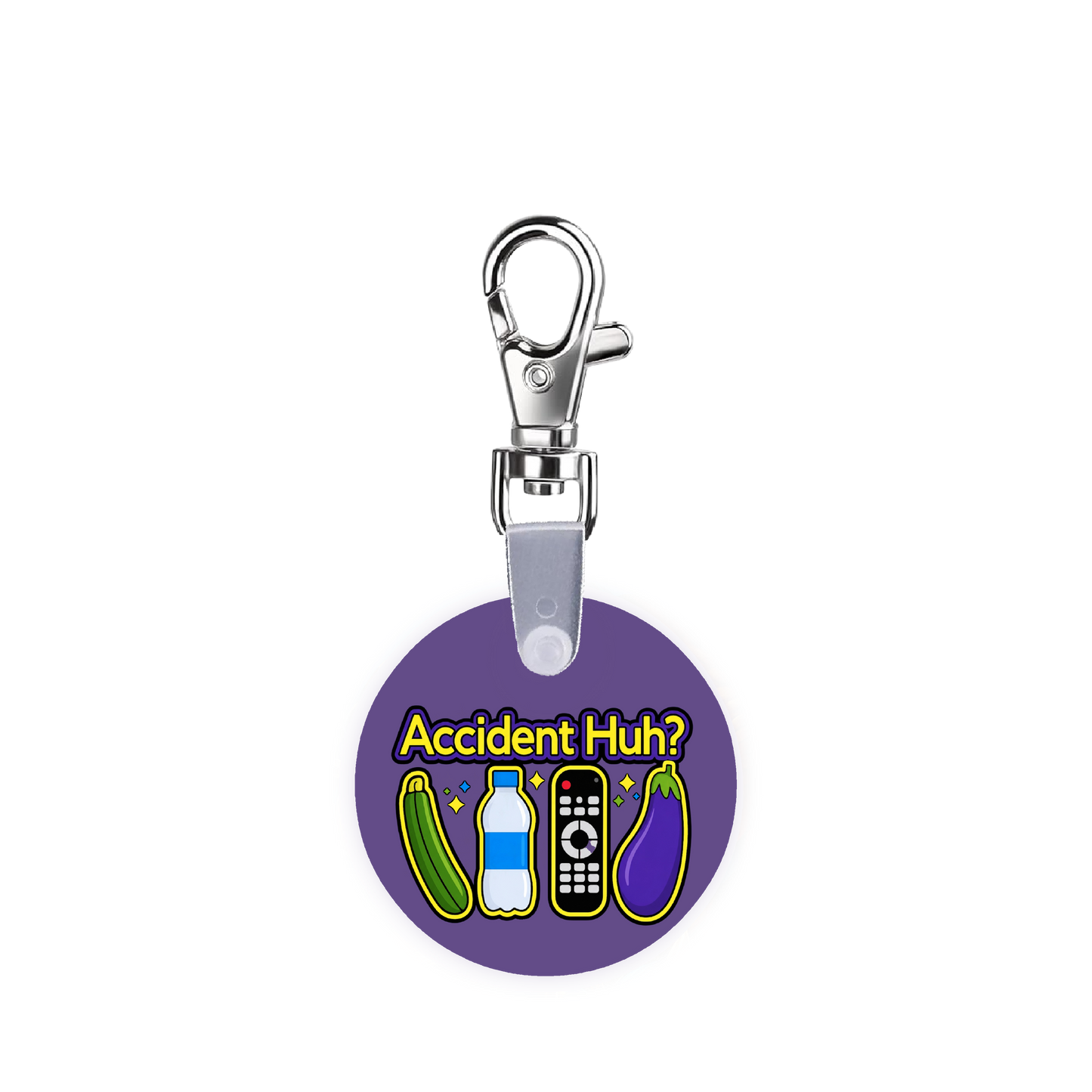 Accident, Huh? Funny ICU ER Nurse Smart CodeClip Keychain Digital Badge Buddy