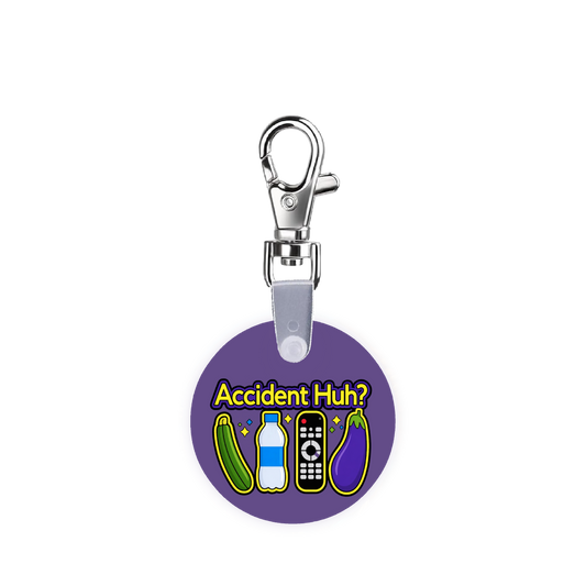 Accident, Huh? Funny ICU ER Nurse Smart CodeClip Keychain Digital Badge Buddy
