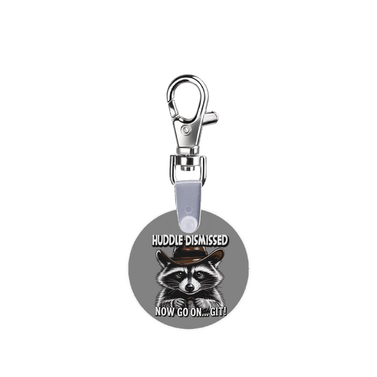 Racoon Huddle Dismissed Smart CodeClip Keychain