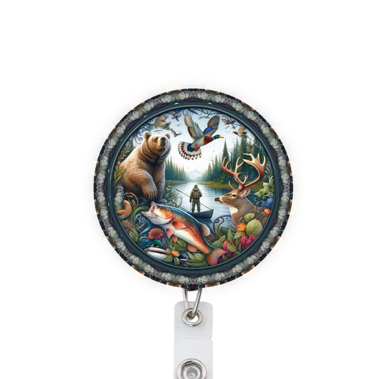 Outdoorsman Attached Badge Reel