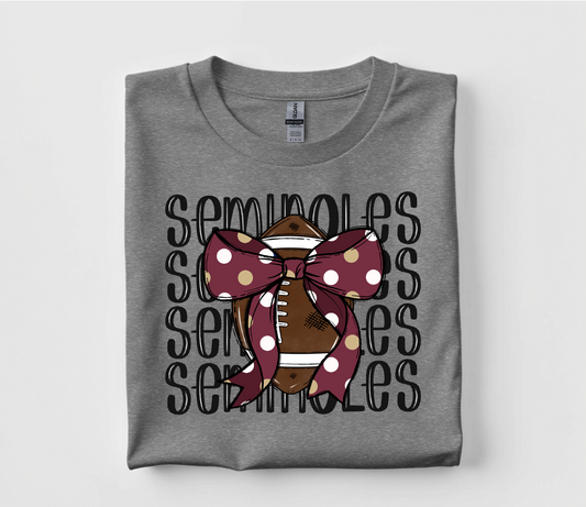 Seminoles Coquette Football T Shirt